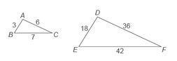 Which theorem or postulate proves that triangle ABC and triangle DEF are similar? AA-example-1