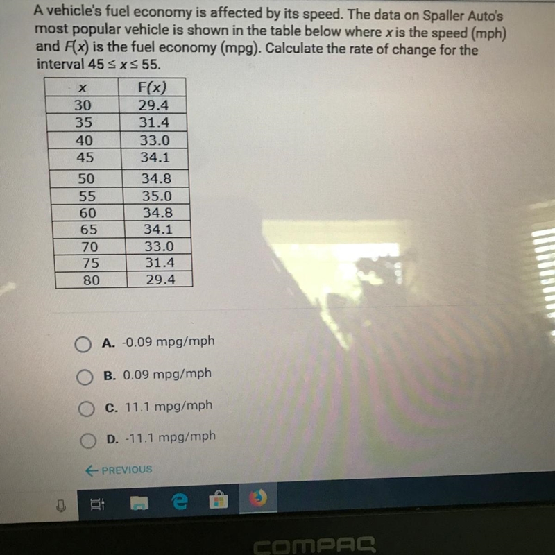 Calculate the rate of change for the interval 45-example-1