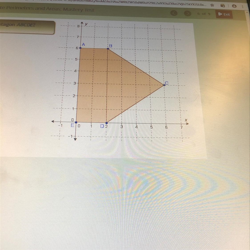 what is the area of pentagon ABCDE? 16 square units, 20 square units, 24 square units-example-1