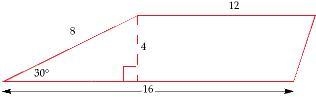 Find the area of the trapezoid shown. 56 sq. units 56√3 sq. units 112 sq. units-example-1