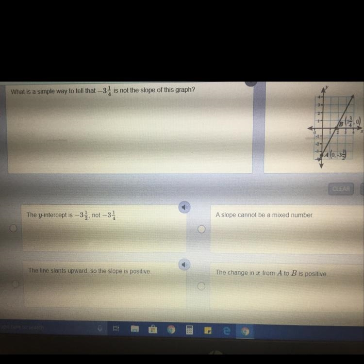 What is a simple way to tell that -31 is not the slope of this graph?-example-1