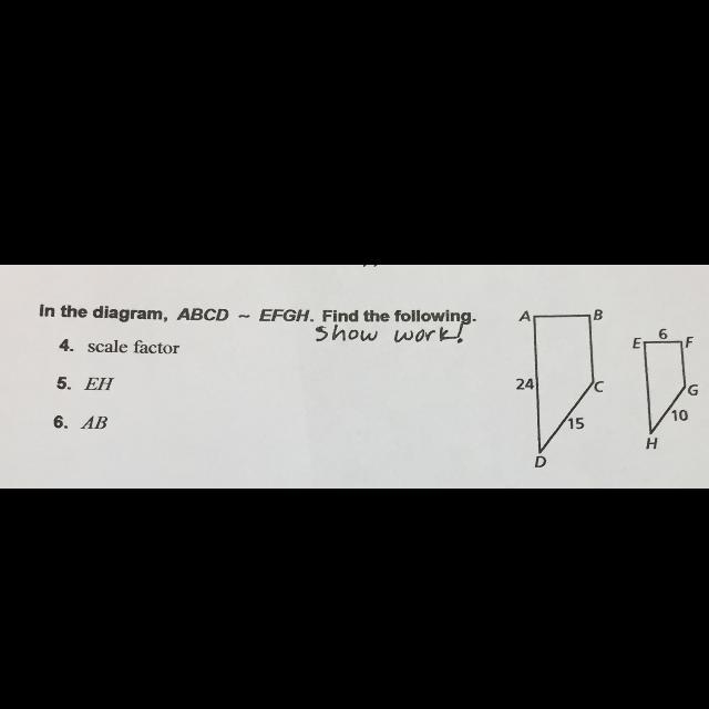 In the diagram, find the following. Show your work.-example-1