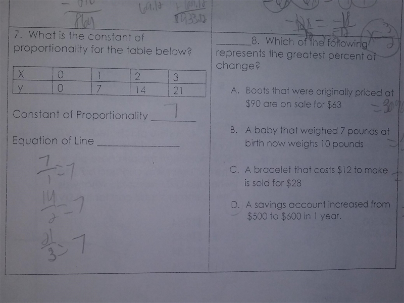 2 questions here. What does the equation of line mean on number 7? And how do I do-example-1