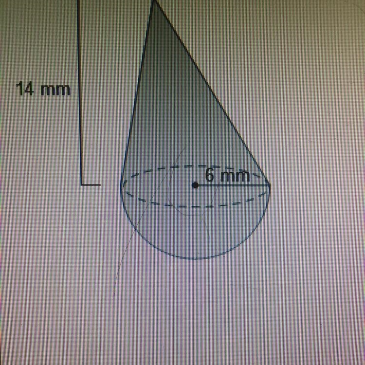 What is the volume of the composite figure? Express the answer in terms of pi. 144pi-example-1