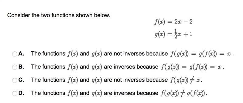 Consider the two functions shown below.-example-1