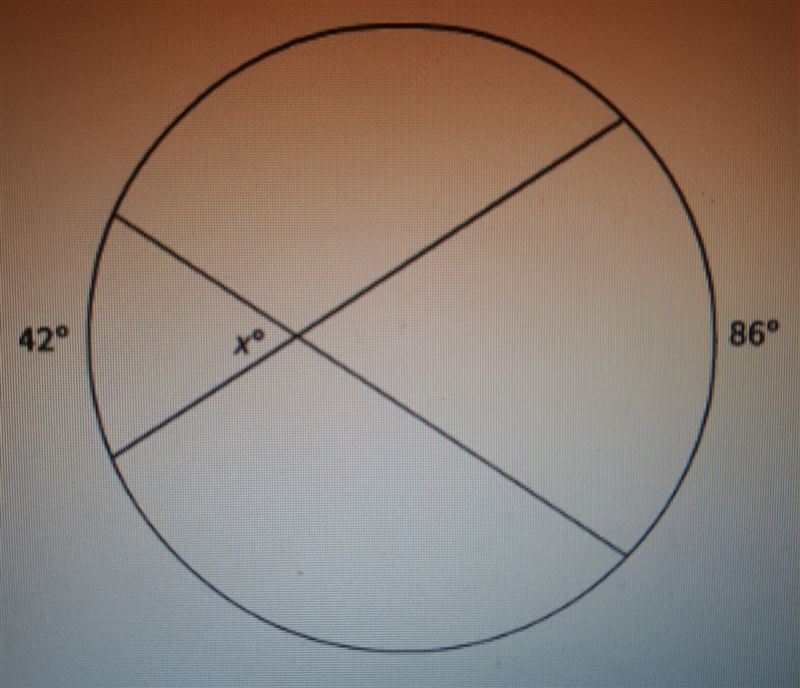 Find the value of x 60 58 64 62​-example-1