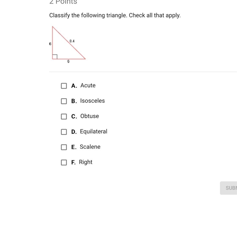 Classify the following triangle-example-1