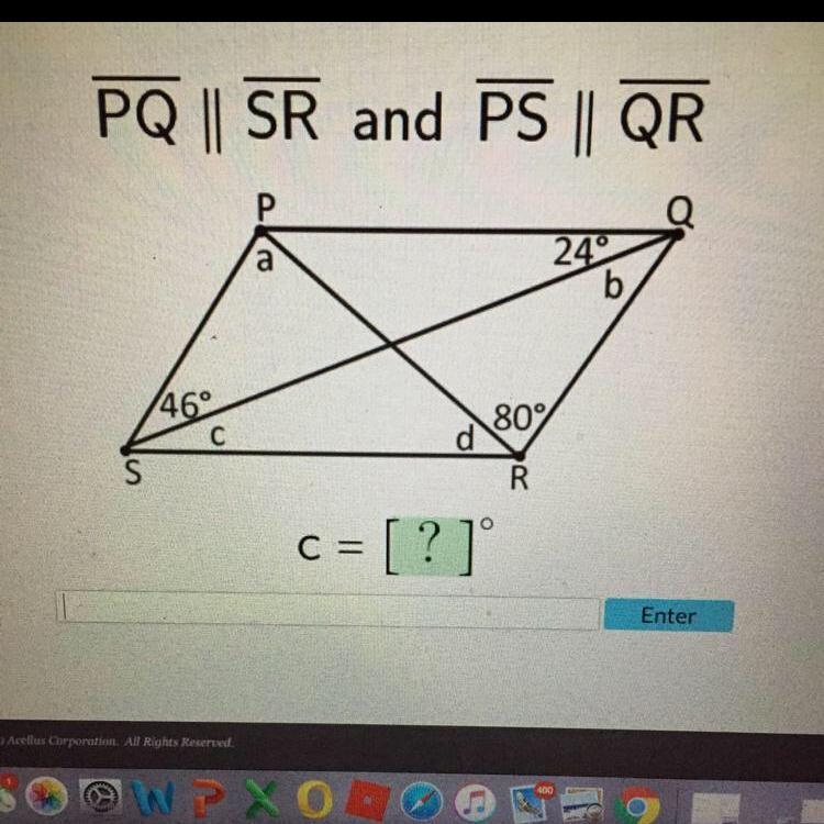 PQ ll SR and PS ll QR c=-example-1