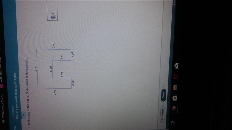 Find the area of the figure-example-1