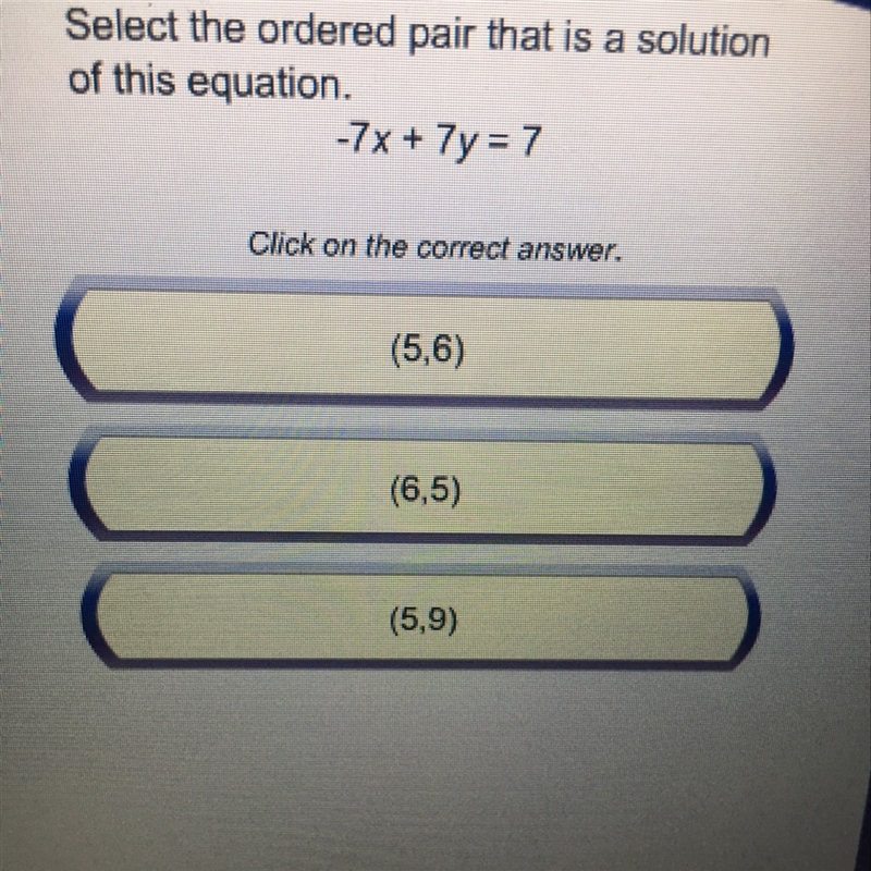 I need to know the ordered pairs for this equation I need the answer quick because-example-1