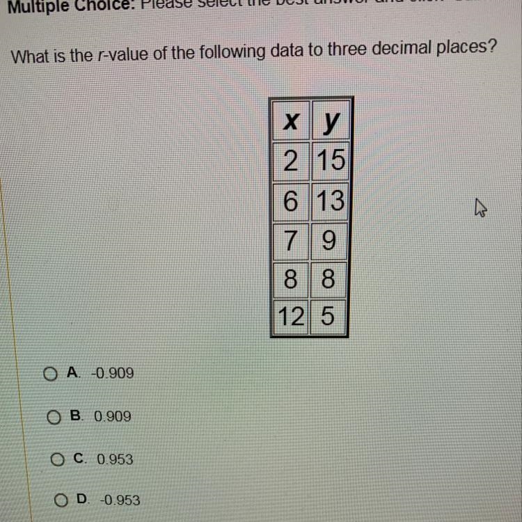 Which is the r- value of the following data to three decimals places?-example-1