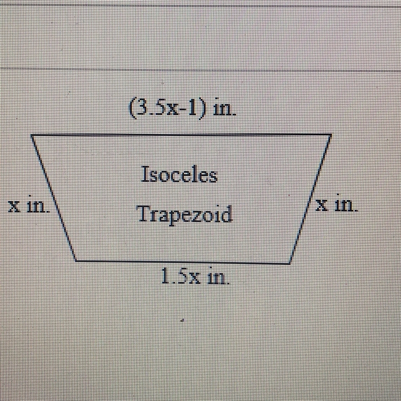 Use this diagram to find the measures of the lengths of the sides. The perimeter of-example-1