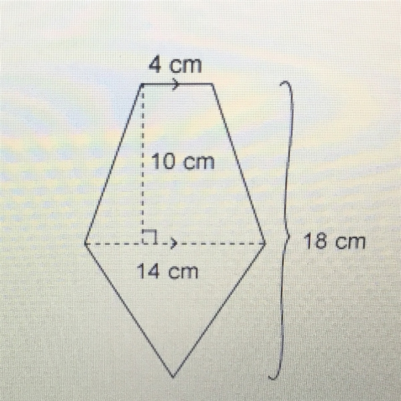 PLEASE HURRY LOT OF POINTS AND WILL GOVE BRIANLIEST! What is the area of this figure-example-1