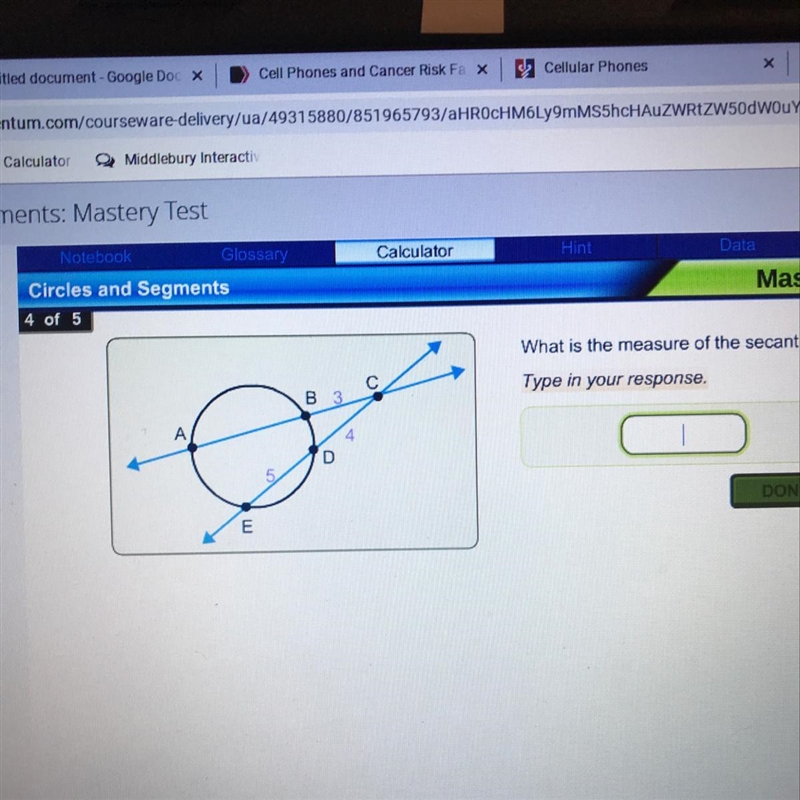 What is the measure of the secant AB-example-1