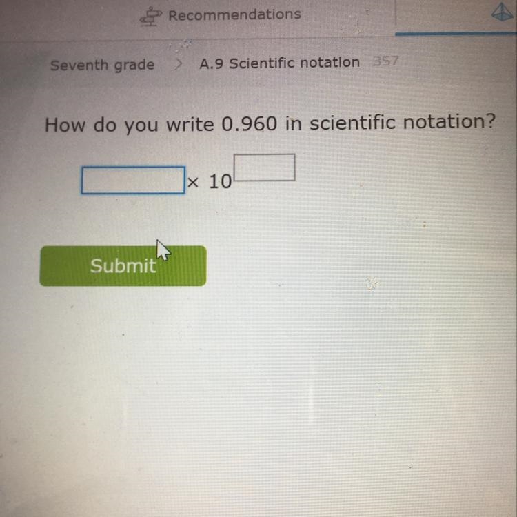 How do you write 0.960 in scientific notation?-example-1