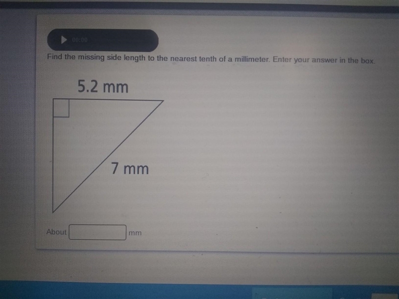 I need to find the missing side length​-example-1