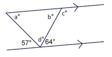 Using the diagram on the right, what would the measure of Angle c be if Angle a=55. c-example-1