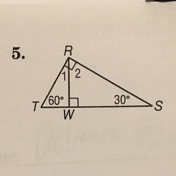 Find the measure of each numbered angle.-example-1