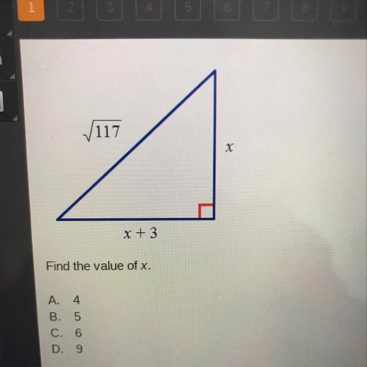 Find the value of x-example-1