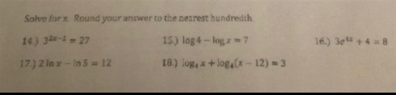 Solve for x. Round your answer to the nearest hundredth.-example-1