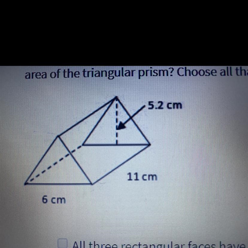 A triangular prism has bases that are equilateral triangles. Which statements are-example-1