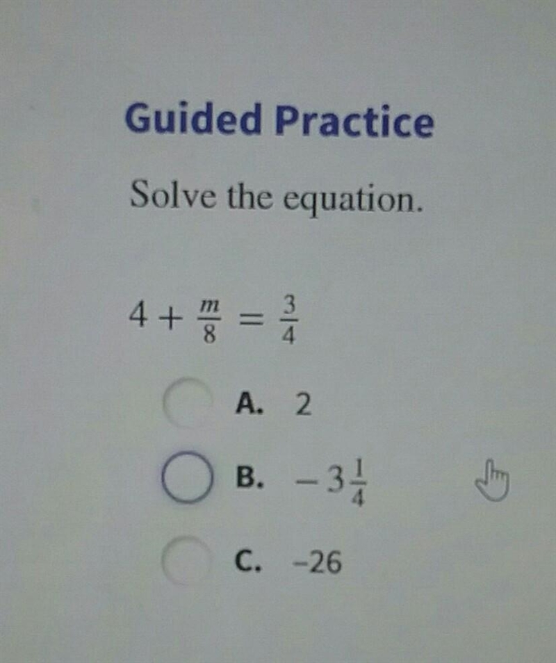 4+m/8=3/4 can anybody help? ​-example-1