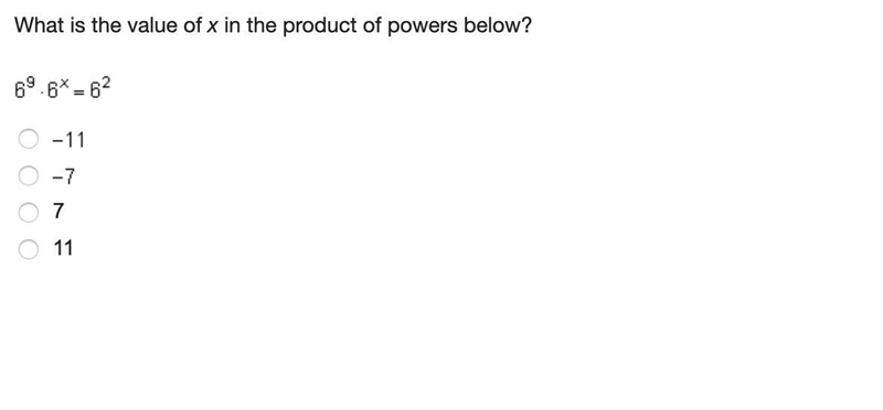 What is the value of x in the product of powers below?-example-1