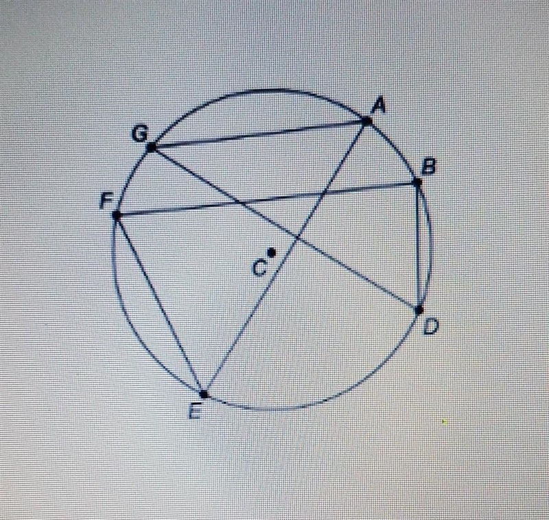 If the measure of arc AD = (6x -80)° and <G = (x + 2)°, what is the measure of-example-1