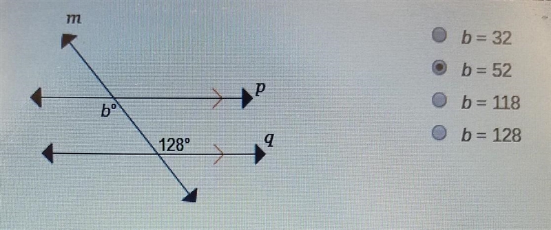 Need help and finish this today. Two parallel lines are crossed by a transversal. What-example-1