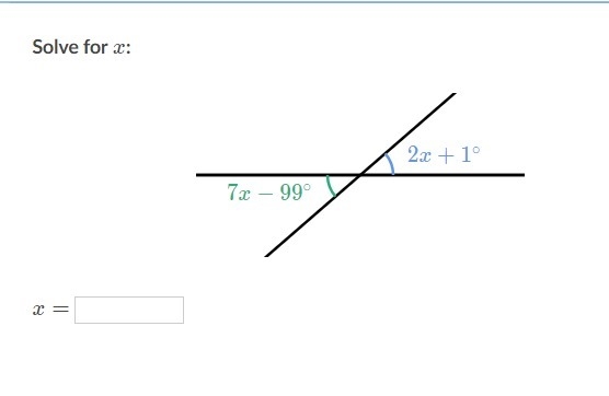 Equation Practice with vertical angles Please solve for x-example-1