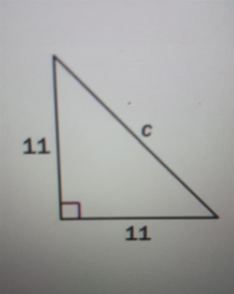 Find the length of the missing side. if necessary, round to the nearest tenth. A. 44 B-example-1