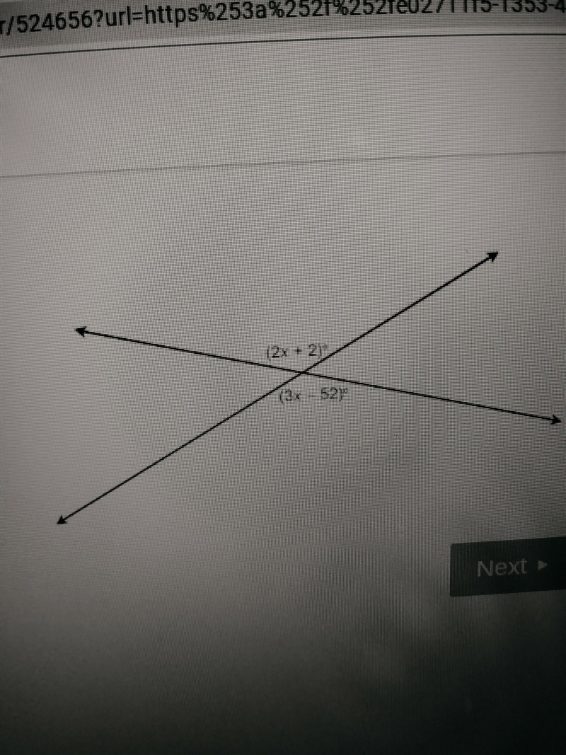 What is the value of x? Enter your answer in the box. X= ​-example-1