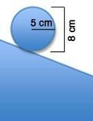 The diagram shows the side view of a cylinder rolling down a ramp. The cylinder has-example-1