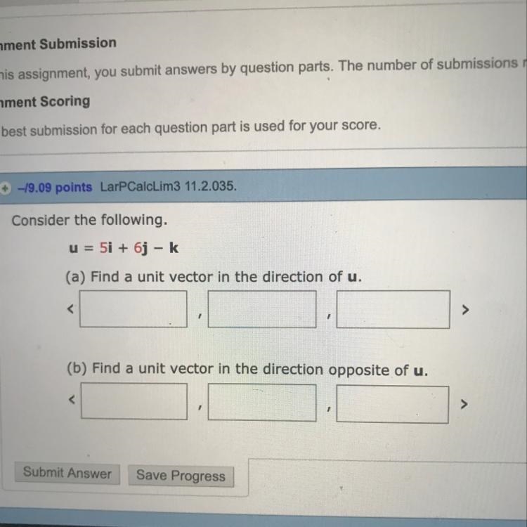 Find a unit vector in the direction of u and opposite of u-example-1