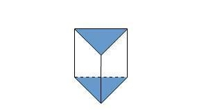 Which pattern folds into the triangular prism? The letter choice is in the 2nd picture-example-1