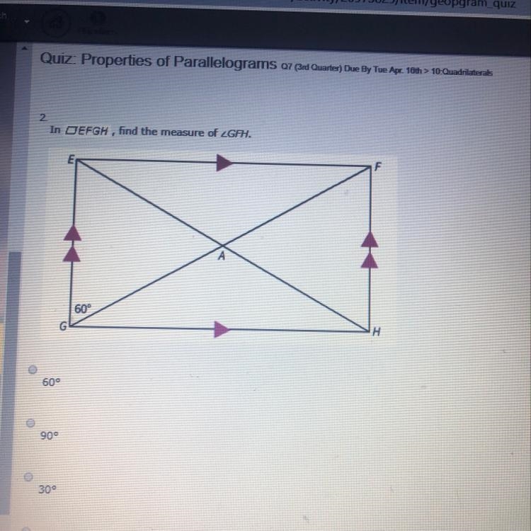 In efgh, find the measure of gfh-example-1