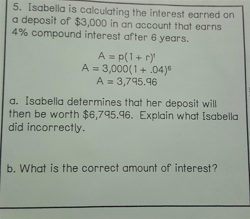 I don't understand what im supposed to find? Isnt the math correct?​-example-1