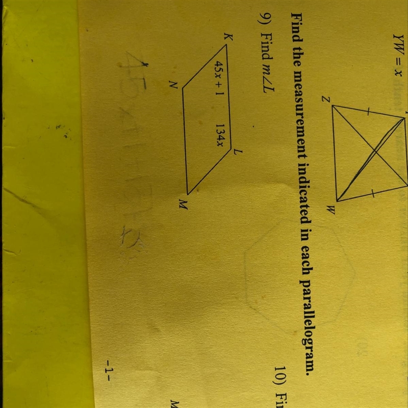 Can someone pls help me find the measurement indicated in the parallelogram, also-example-1