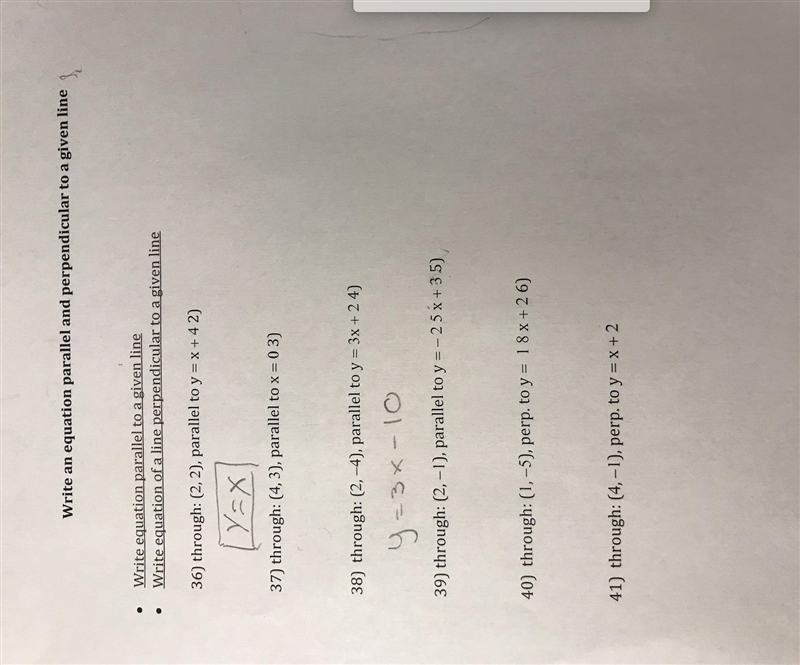 Please help! question attached write equation parallel to a given line write equation-example-1