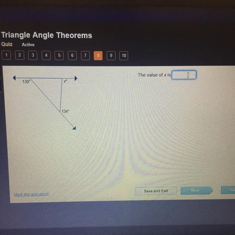 The value of x is ?-example-1