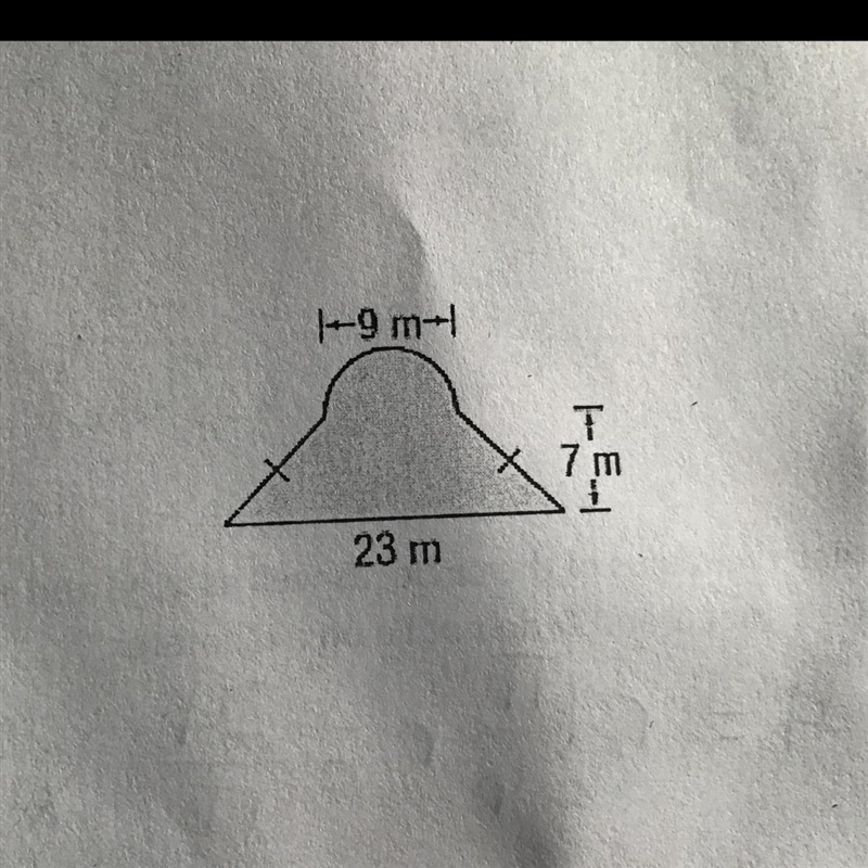 Find the area and perimeter of the following figure-example-1