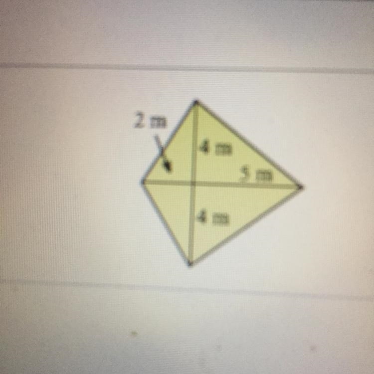 Find the area of the kite.-example-1