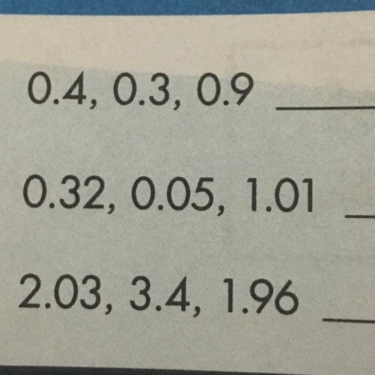 Least to greatest decimals-example-1