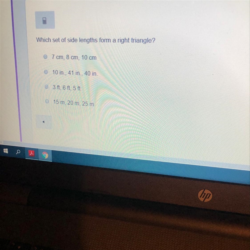 Which set of side lengths form a right triangle ?-example-1