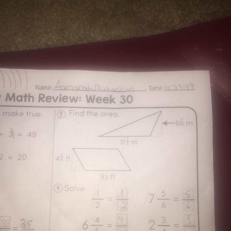 Don’t focus on the bottom one just help me find the area to both these questions. Do-example-1