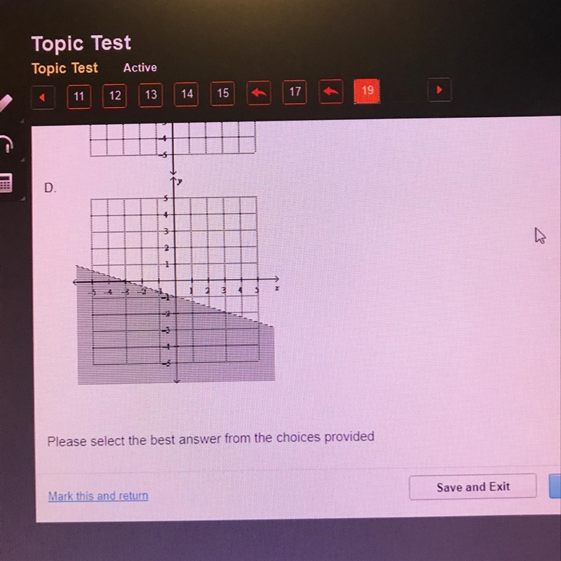 Which graph shows the inequality y ≤-3x-1?-example-1