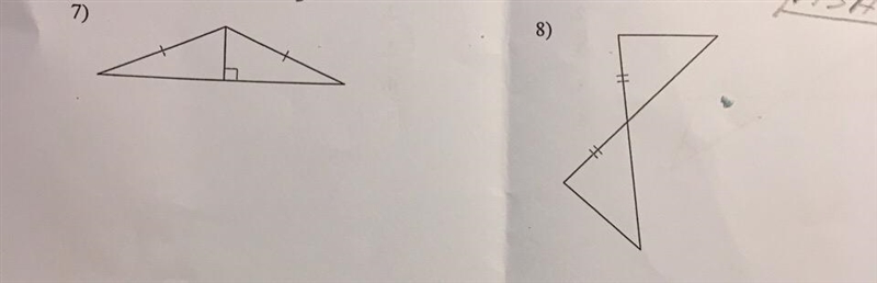 Determine if the two triangles are congruent. If they are state how you know. I have-example-1