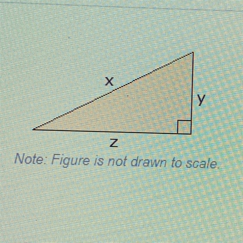 PLEASE HELP! if x = 17 cm and y = 8 cm, what is the length of z? A. 19 cm. B. 14 cm-example-1