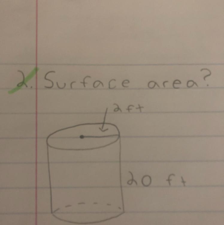 What is the surface area of this cylinder? Please show steps!-example-1