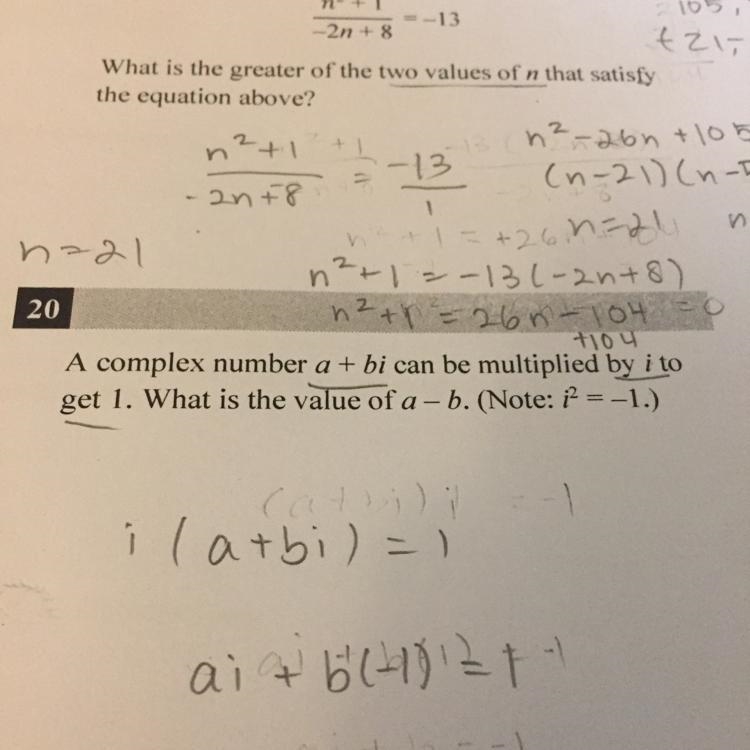 #20 I’m not sure how to solve it. And the answer should be able to grid in like on-example-1